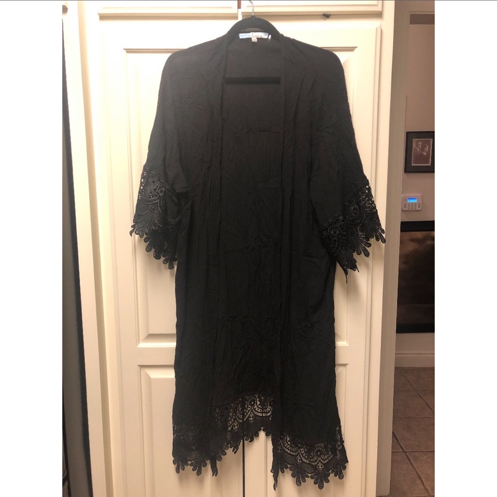 Black Lace Cardigan/Coverup